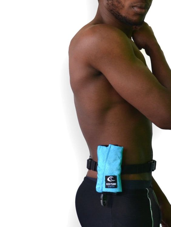 Bojka asekuracyjna RESTUBE swim Black Icemint