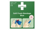 Bandaż z pianki Cederroth Soft Foam Bandage Blue, 6 cmx200cm
