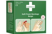 Bandaż z pianki Cederroth Soft Foam Bandage Beige, 6 cmx450cm