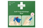 Bandaż z pianki Cederroth Soft Foam Bandage Blue, 6 cm x 450cm