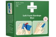 Bandaż z pianki Cederroth Soft Foam Bandage Blue, 6 cm x 450cm