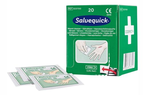 Myjka do ran Cederroth Salvequick, 20 szt., chusteczki dezynfekujące