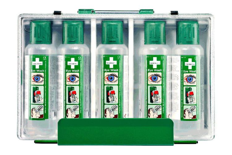Walizka z płukankami Cederroth Eye Wash, 5x500 ml