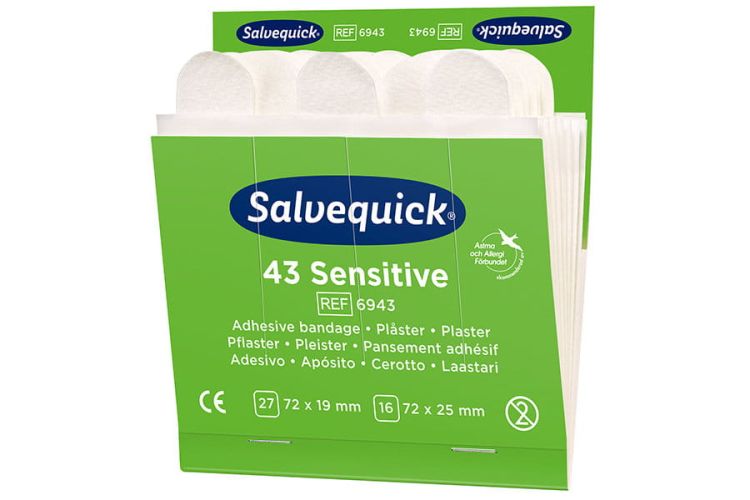 Plastry Sensitive Cederroth Salvequick, 43 szt.
