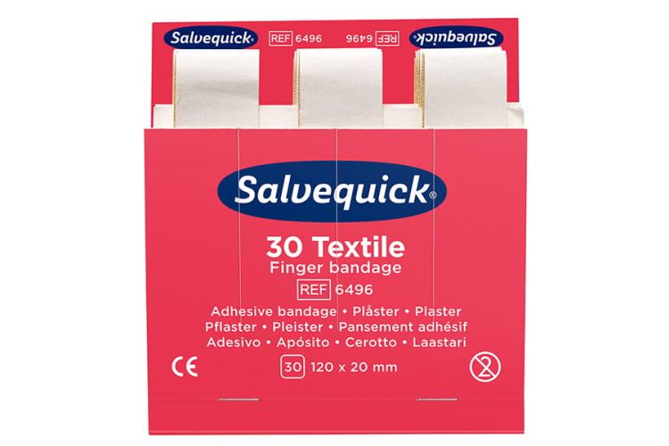 Plastry tekstylne długie Cederroth Salvequick, 30 szt.