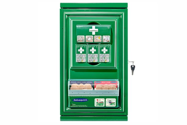 Apteczka ścienna Cederroth Small First Aid Cabinet (metalowa)