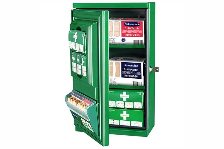 Apteczka ścienna Cederroth Small First Aid Cabinet (metalowa)