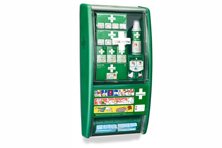 Apteczka ścienna Cederroth First & Burn Station