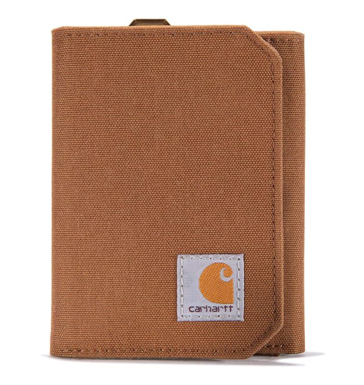 Portfel Carhartt Nylon Duck Trifold Wallet CARHARTT BROWN