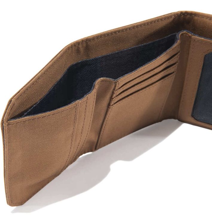 Portfel Carhartt Nylon Duck Trifold Wallet CARHARTT BROWN