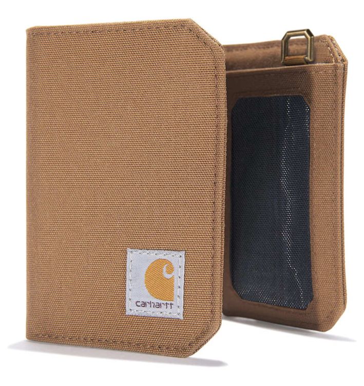 Portfel Carhartt Nylon Duck Trifold Wallet CARHARTT BROWN