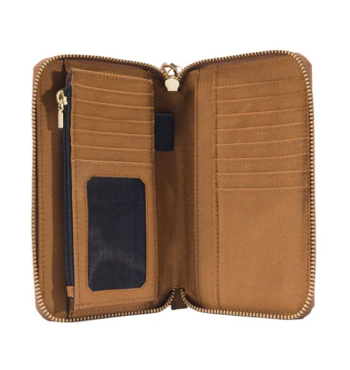 Portfel Carhartt Nylon Duck Lay-Flat Clutch Wallet CARHARTT BROWN