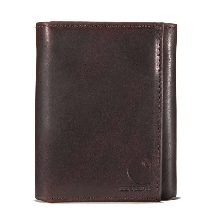 Portfel Carhartt Oil Tan Trifold DARK BROWN