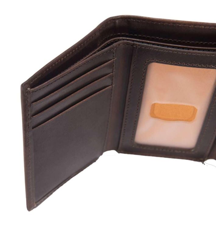 Portfel Carhartt Oil Tan Trifold DARK BROWN