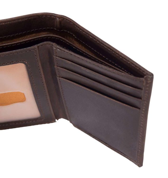 Portfel Carhartt Oil Tan Trifold DARK BROWN