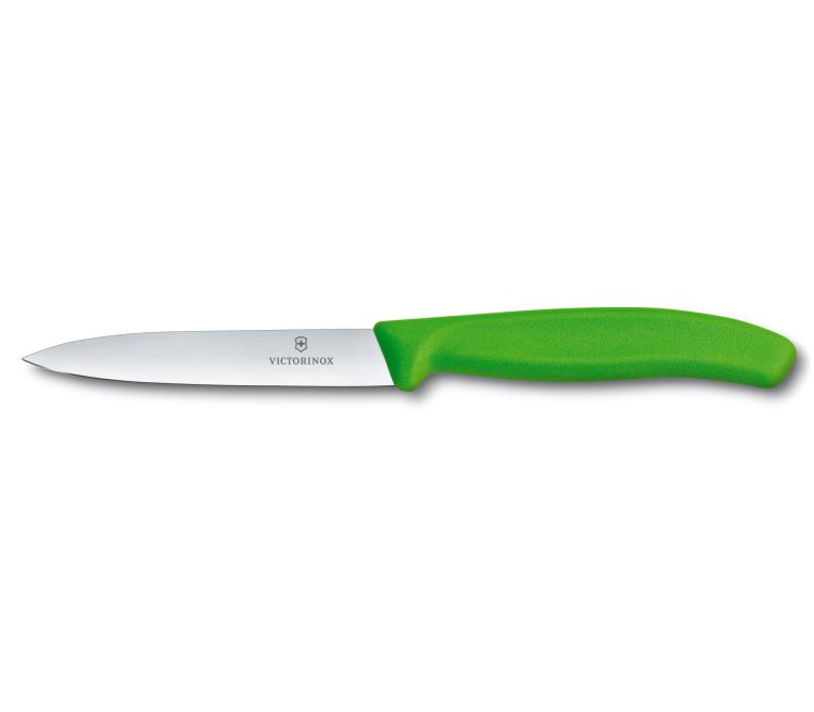 Nóż Victorinox do jarzyn, gładki, 10 cm, zielony