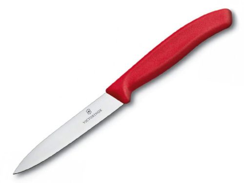 Nóż Victorinox do jarzyn gładki 10 cm czerwony