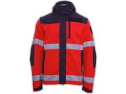 Kurtka ratownicza OXFORD FLUO North-Wind z kompletem emblematów odblaskowych na rzep